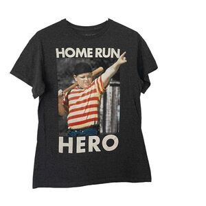 Sandlot movie Homerun Hero black Short sleeve Graphic Tshirt men’s medium